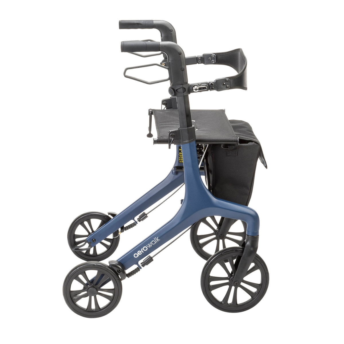 AeroWalk Ultra-Lite Rollator Rolling Walker, Blue