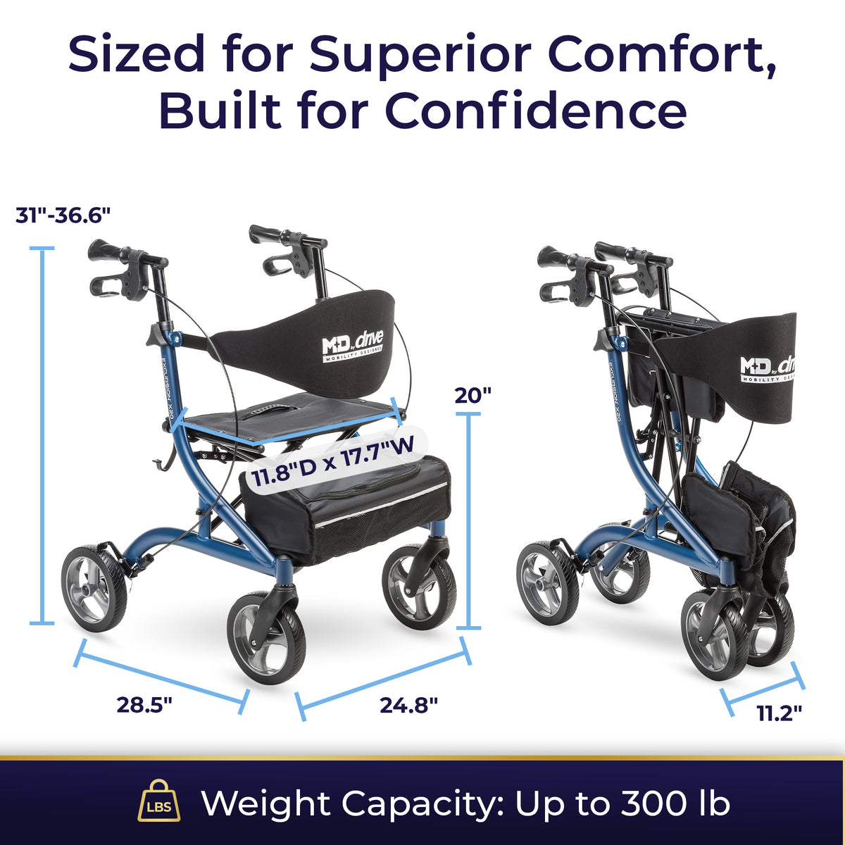 MD by Drive Excursion X20 Rollator