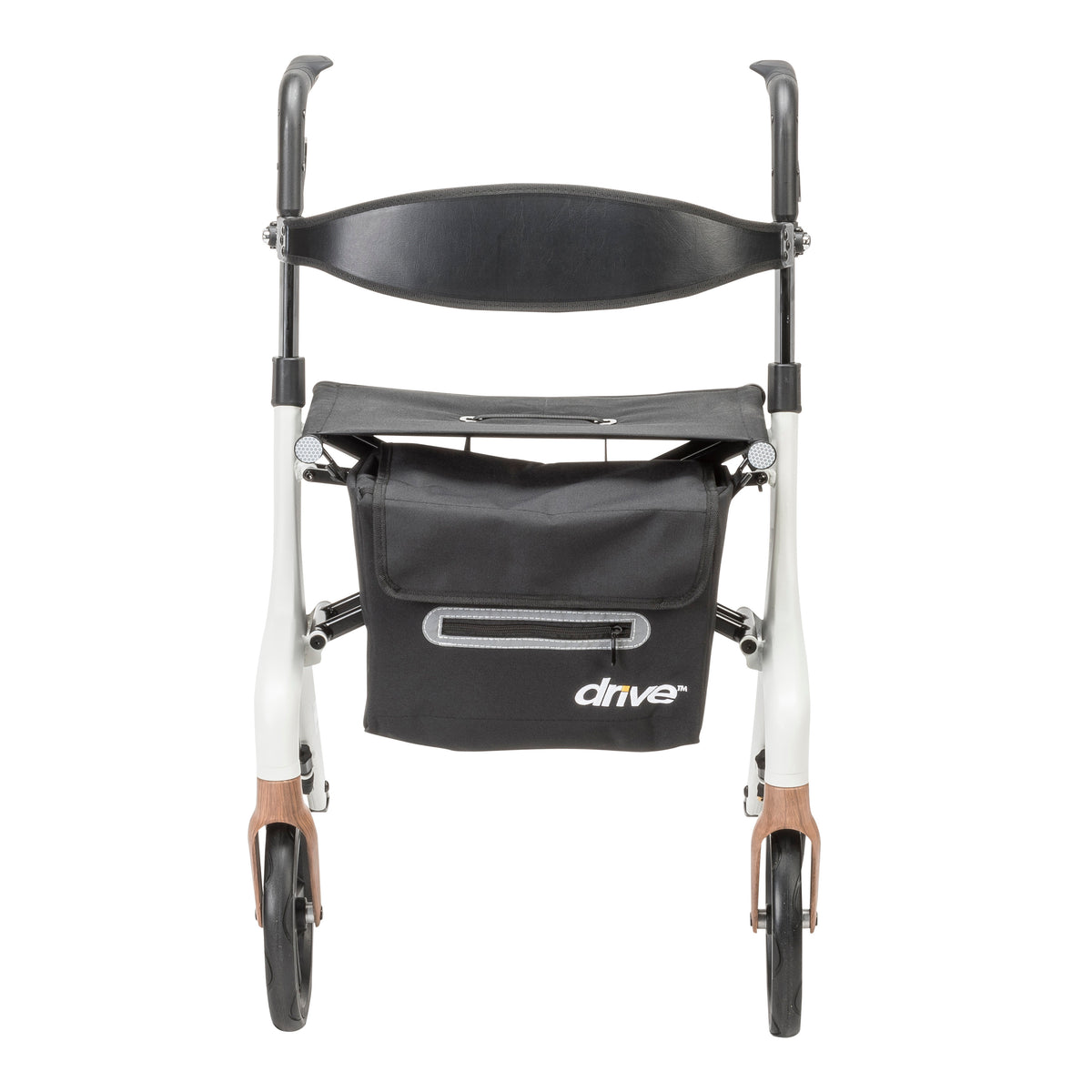 AeroWalk Ultra-Lite Rollator Rolling Walker, White