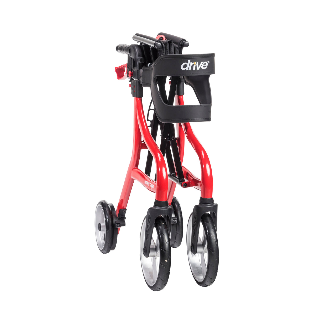 Nitro Sprint Rollator Rolling Walker, Tall, Red