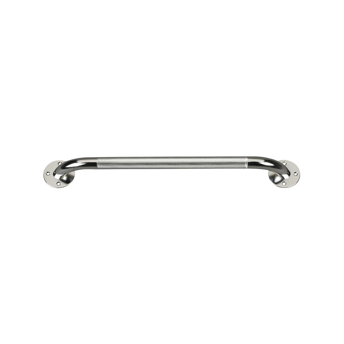 Chrome Knurled Grab Bar, 18"