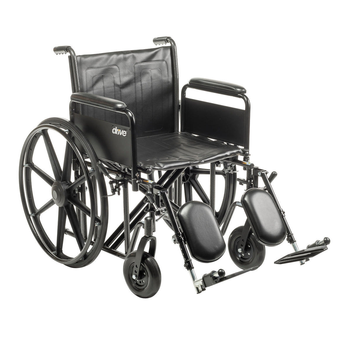 Sentra EC Heavy Duty Wheelchair, 20" Full Arms Elevating Leg Rests