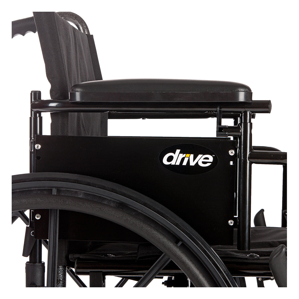 Cruiser X4 Lightweight Dual Axle Wheelchair with Adjustable Detachable Arms, Desk Arms, Swing Away Footrests, 16" Seat