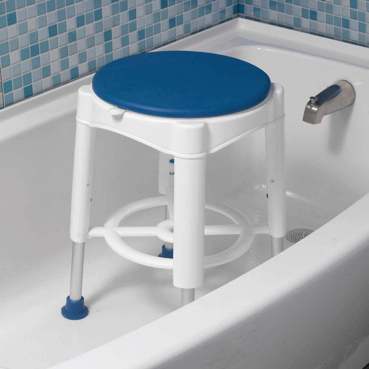 Bathroom Safety Swivel Seat Shower Stool