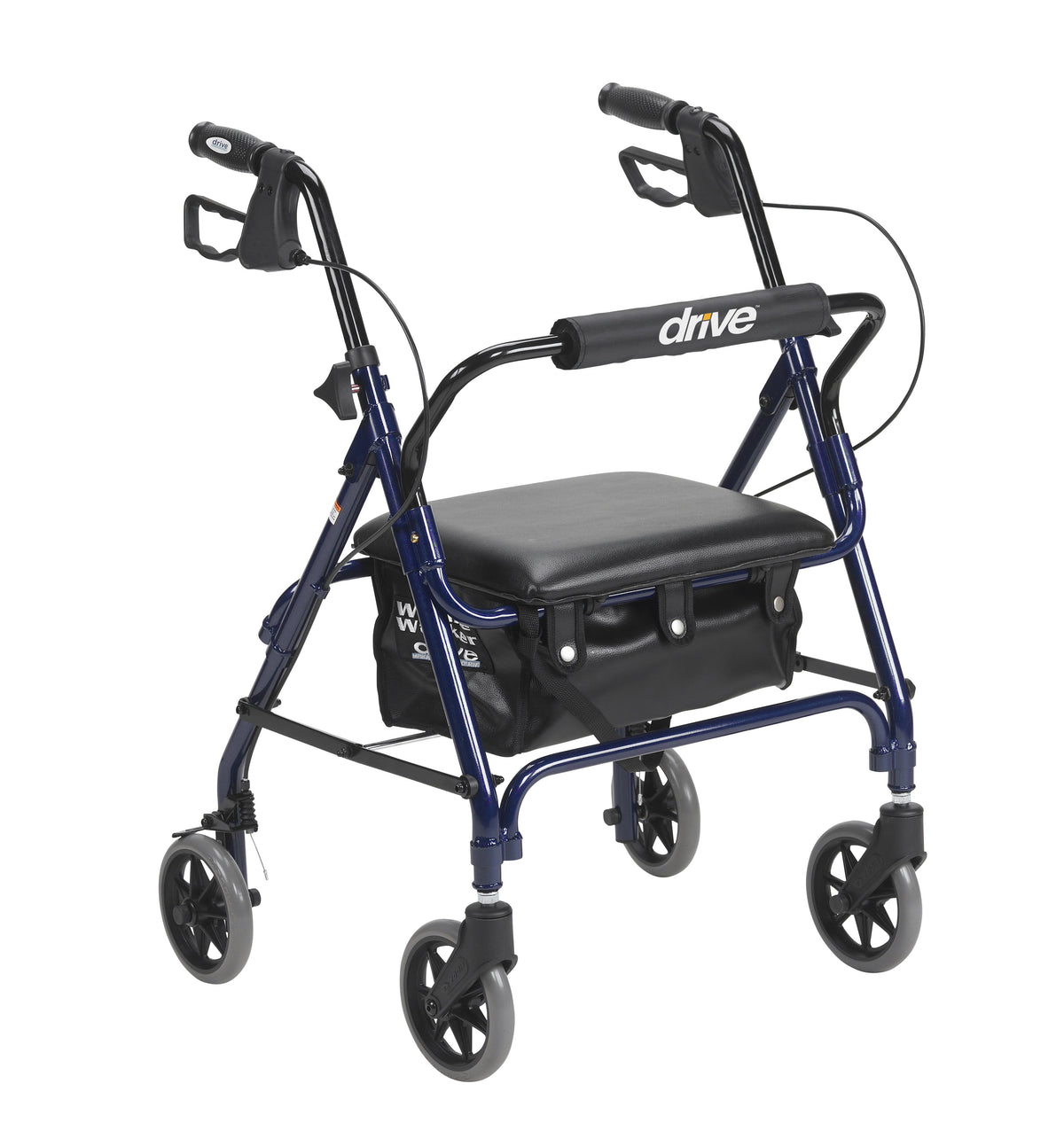 Junior Rollator Rolling Walker with Padded Seat, Blue