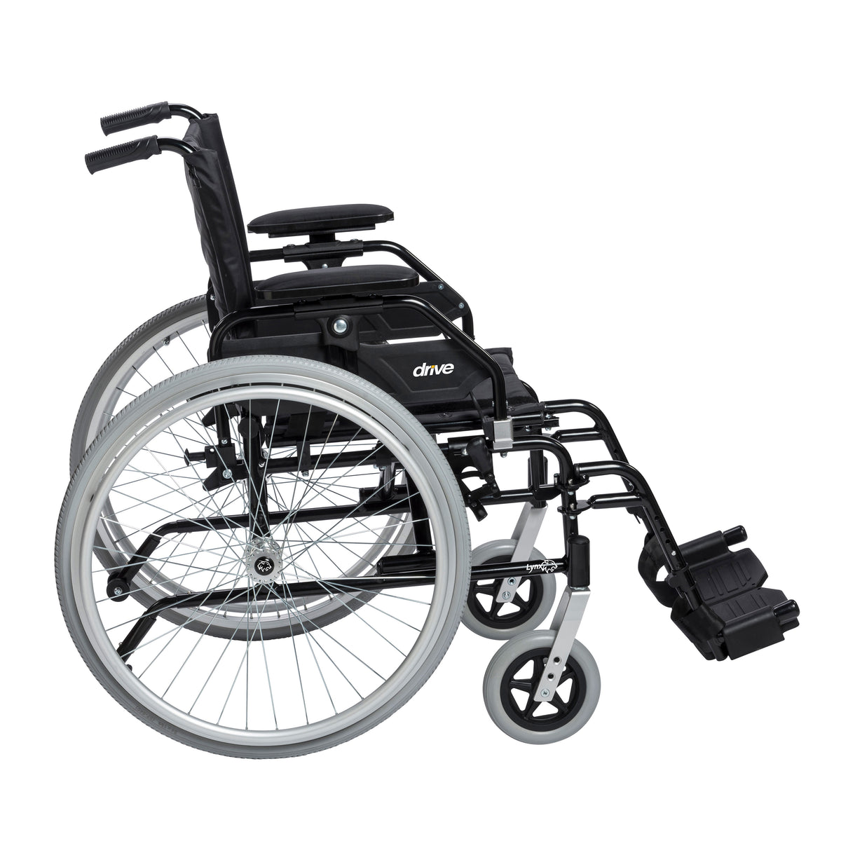 Lynx Ultra Lightweight Wheelchair, Swing away Footrests, 16" Seat