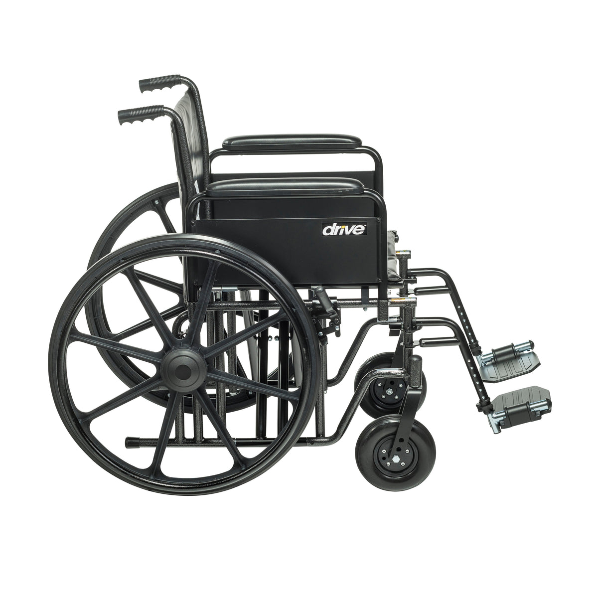 Sentra EC Heavy Duty Wheelchair, 20" Full Arms Swing-Away Footrests