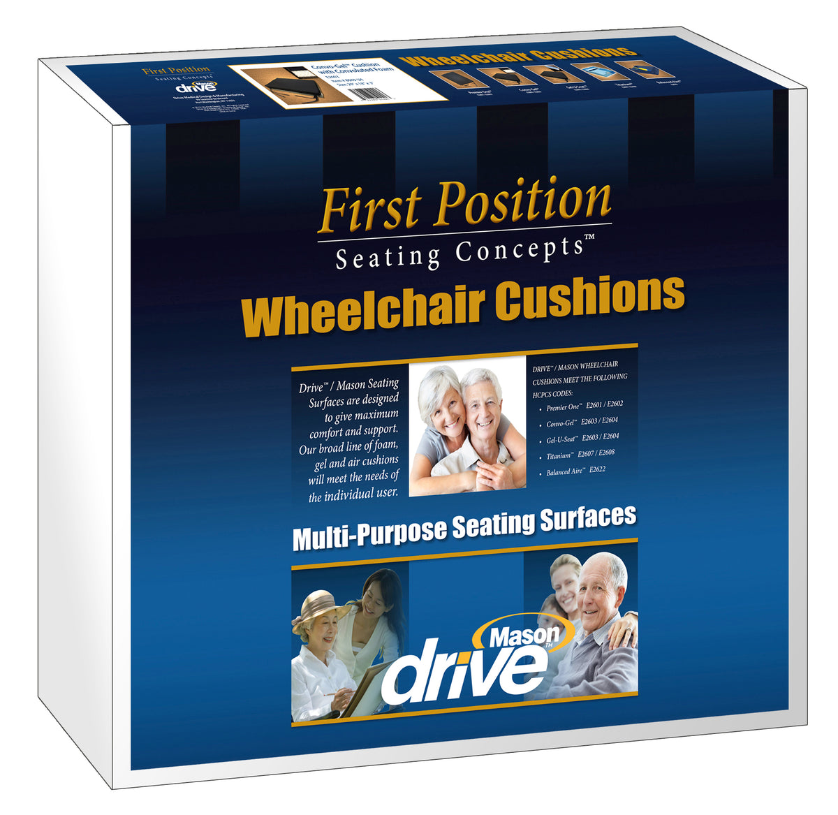 Balanced Aire Adjustable Cushion, 18" x 16" x 2"
