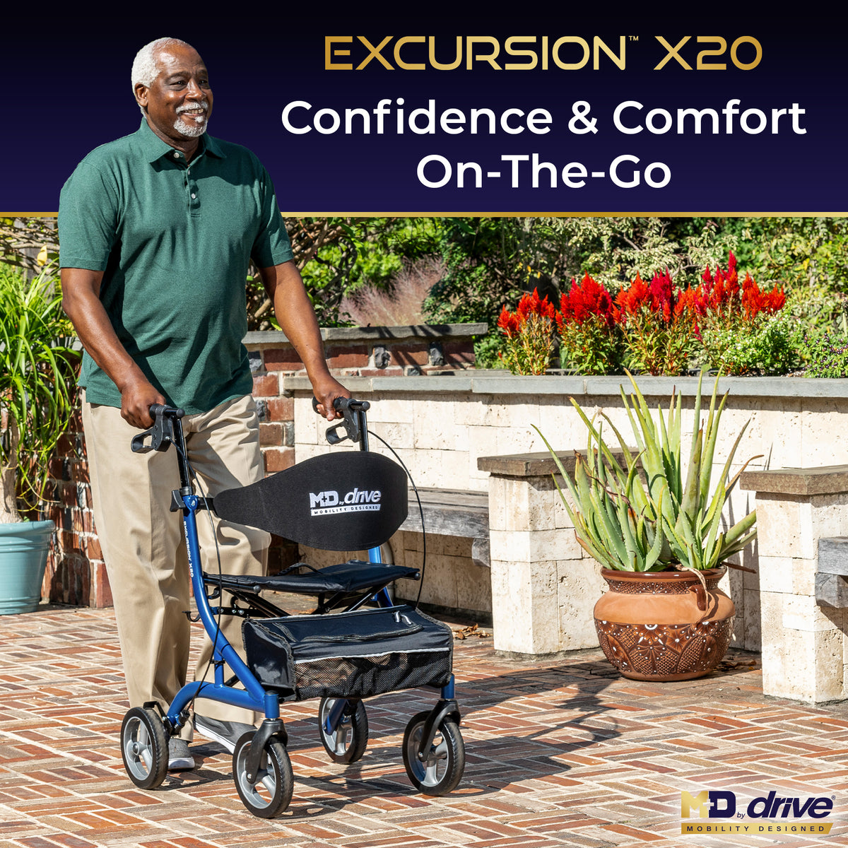 MD by Drive Excursion X20 Rollator