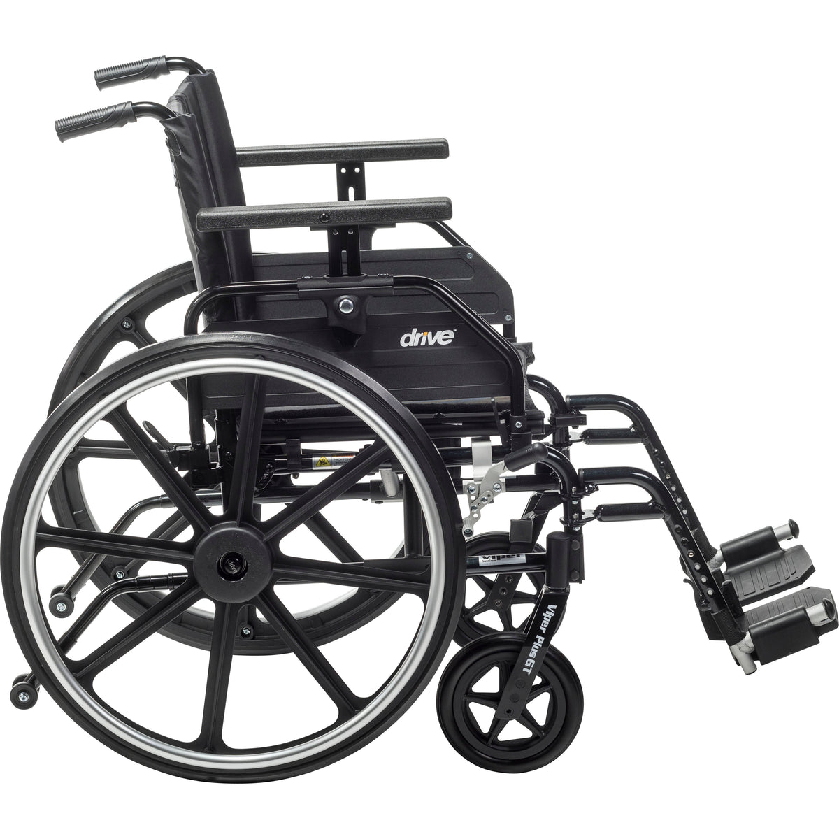 Viper Plus GT Wheelchair with Universal Armrests, 16" Seat, Swing-Away Footrests, view 5