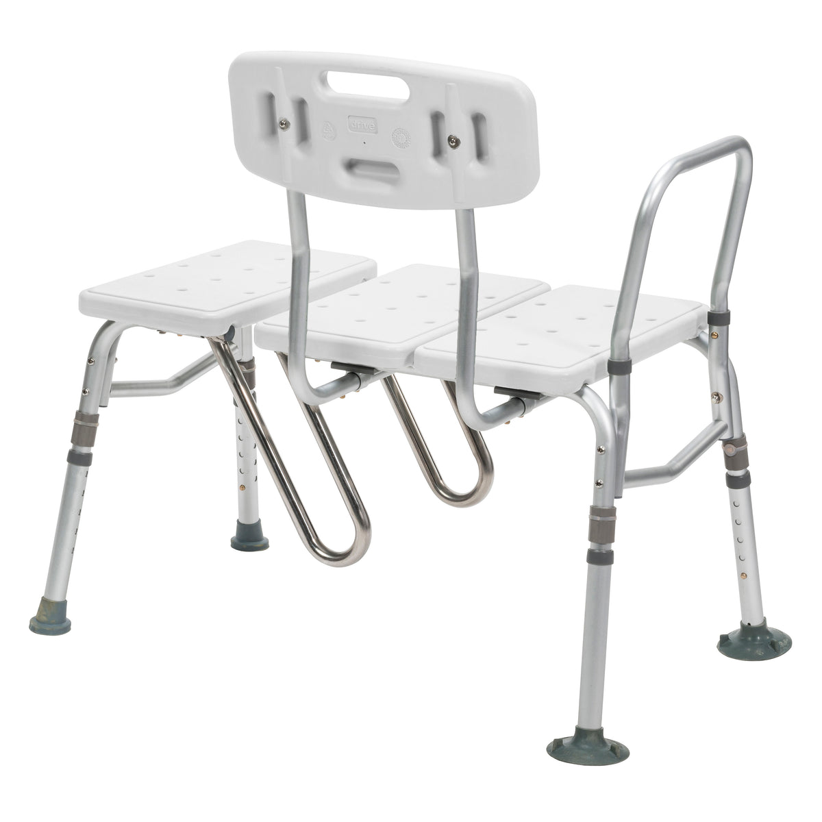 Splash Defense Transfer Bench with Curtain Guard Protection