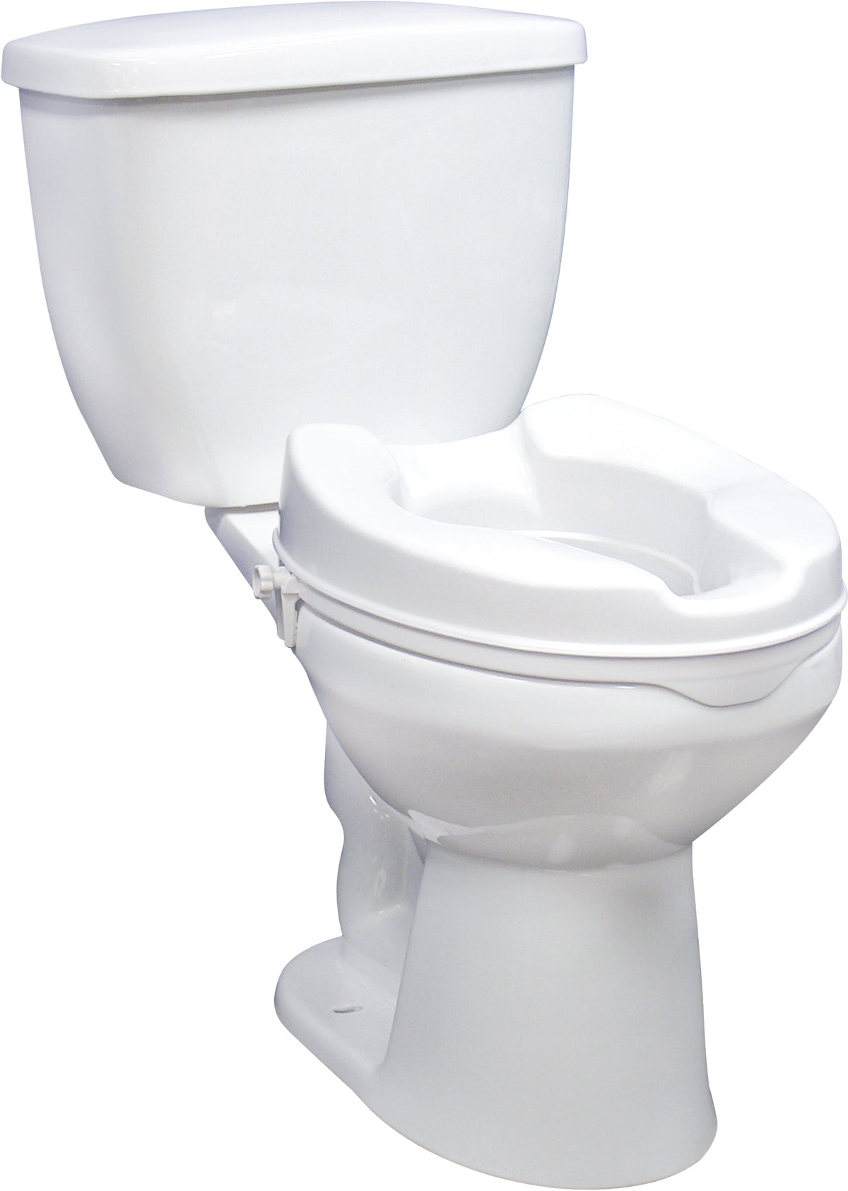 Raised Toilet Seat with Lock, Standard Seat, 6"