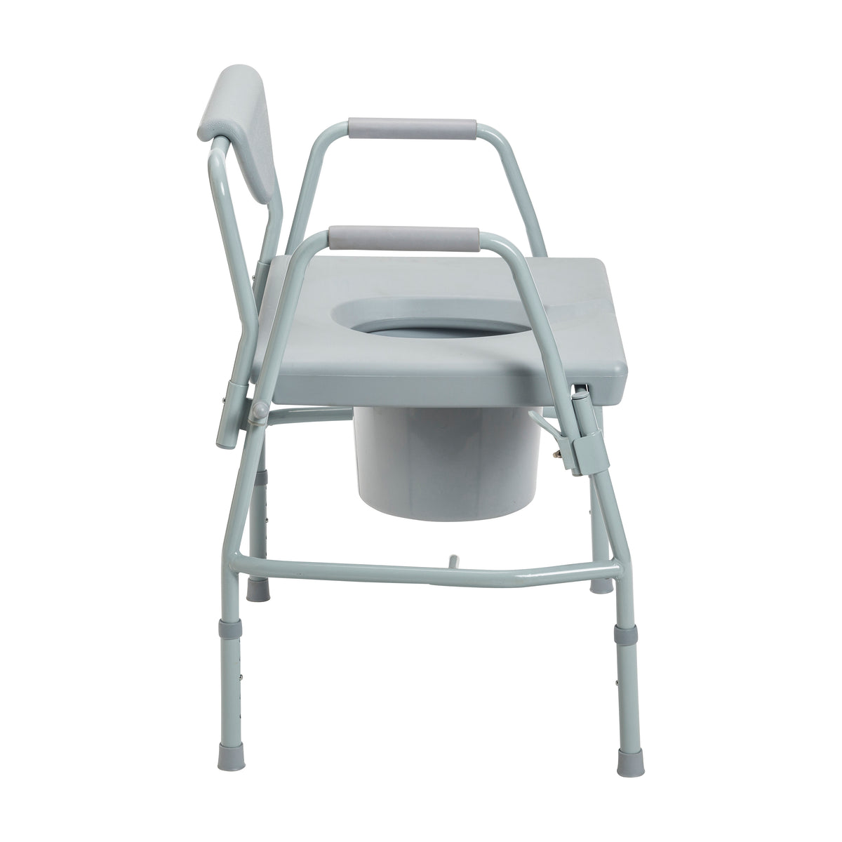 Bariatric Drop Arm Bedside Commode Chair