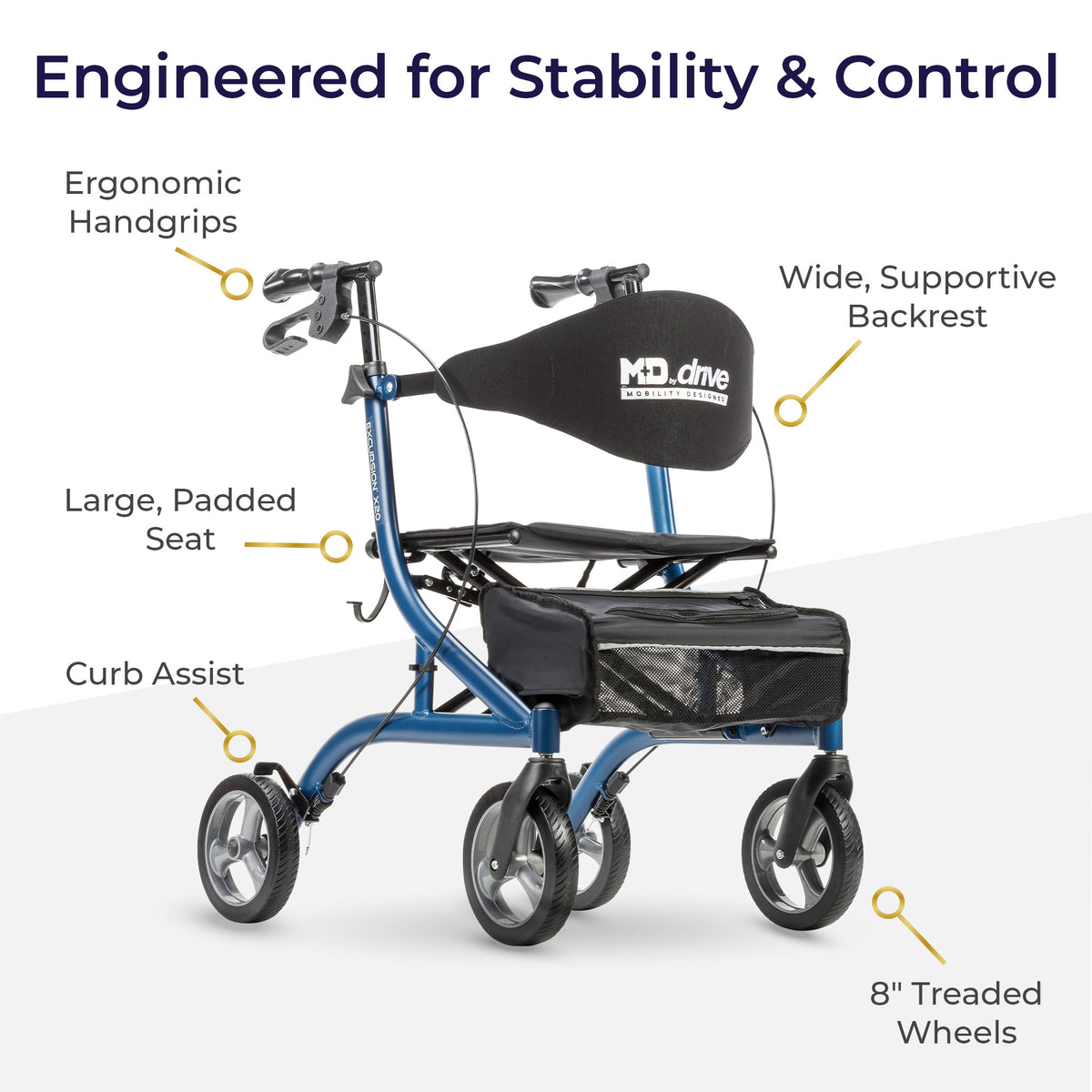 MD by Drive Excursion X20 Rollator