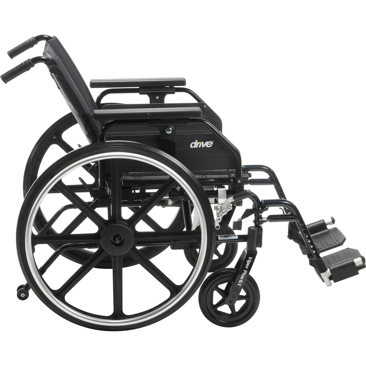 Viper Plus GT Wheelchair with Universal Armrests, 22" Seat, Swing-Away Footrests, view 8