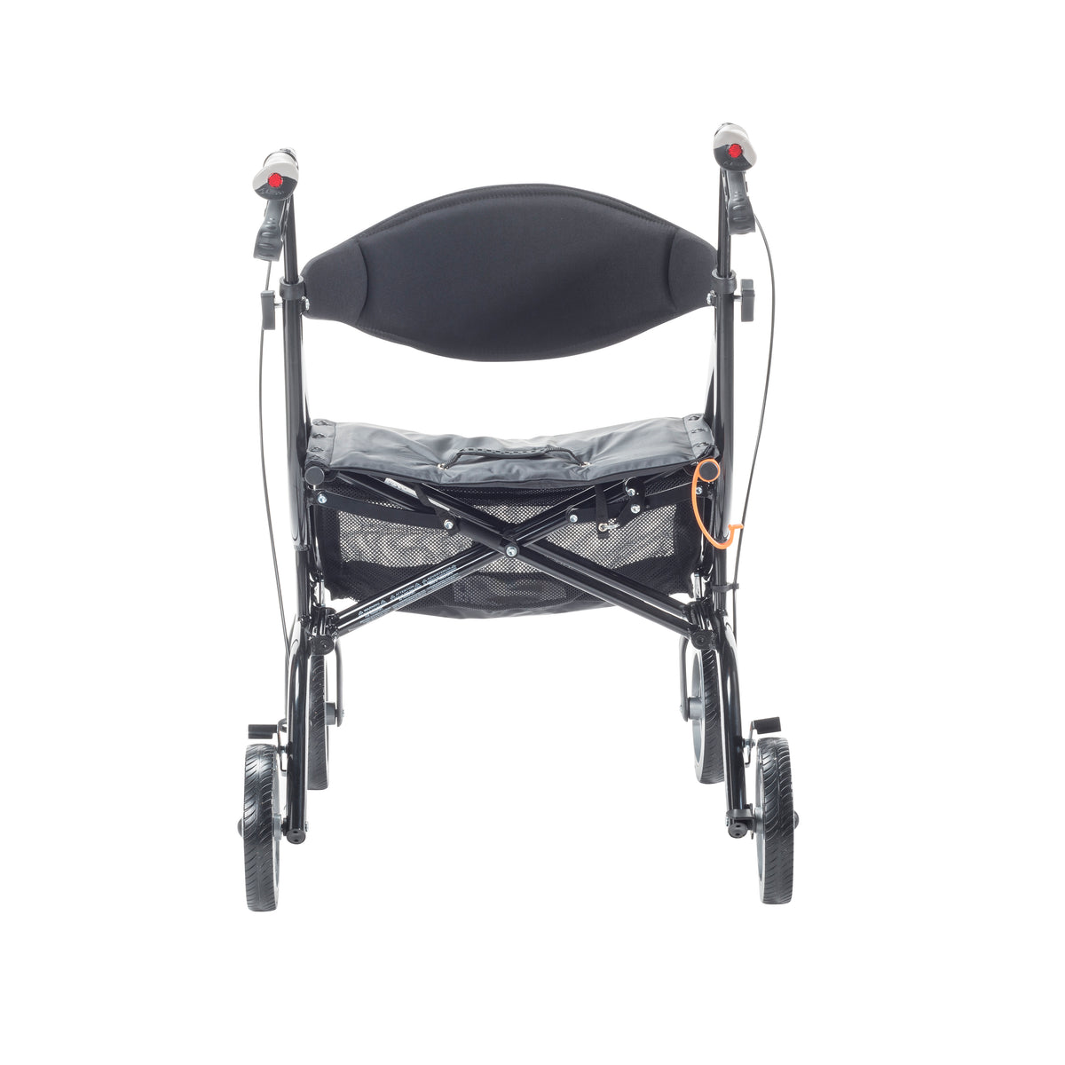 eXcursion XWD Heavy Duty Rollator Rolling Walker, Pearl Black