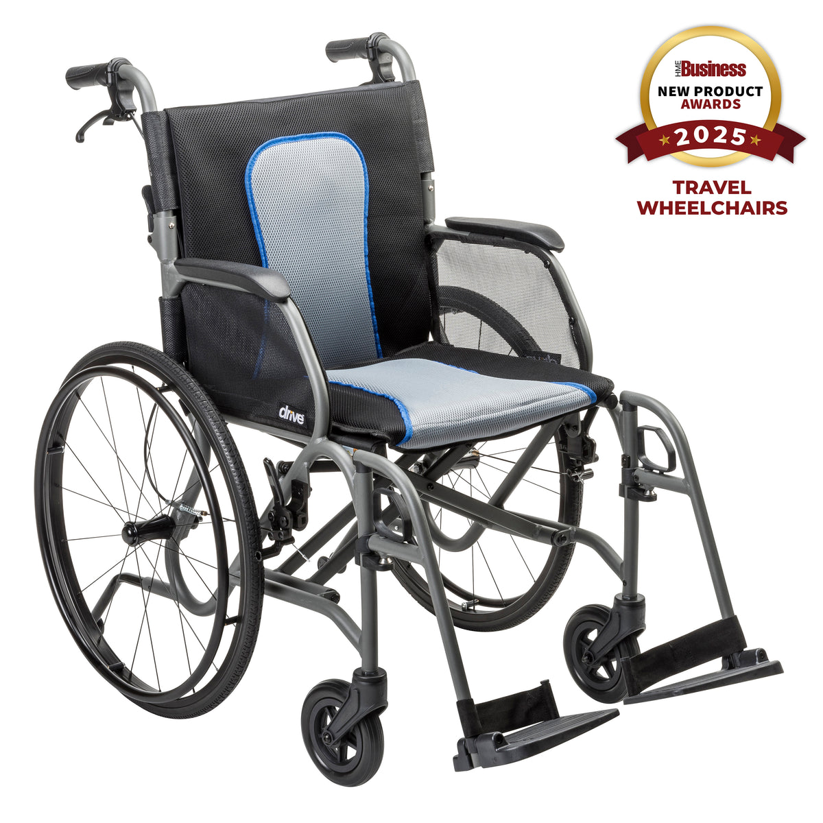 AeroFly™ Ultra-Lite Wheelchair, Matte Gray, 18"