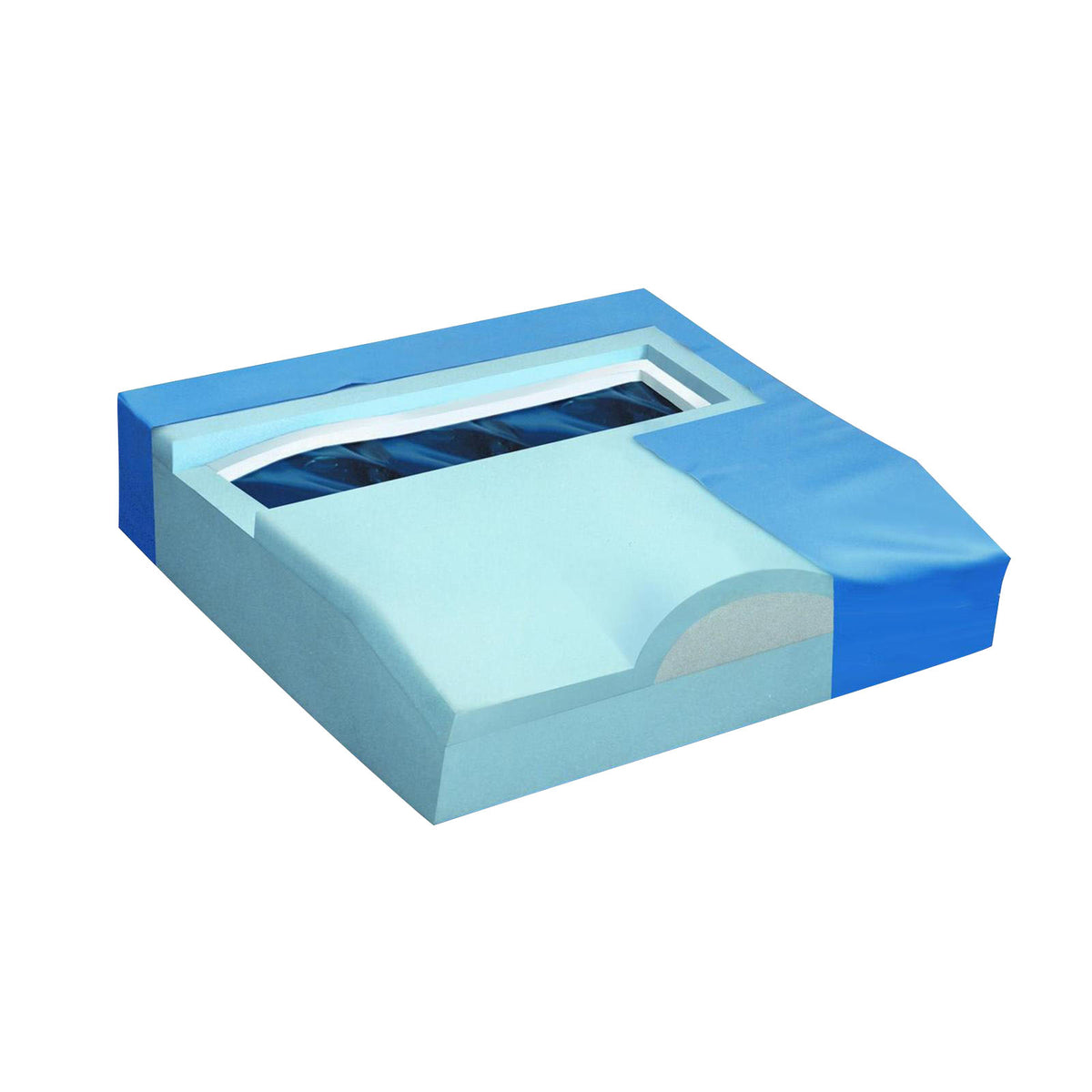 Multi Layered Visco Foam/Gel Cushion 18x16x3