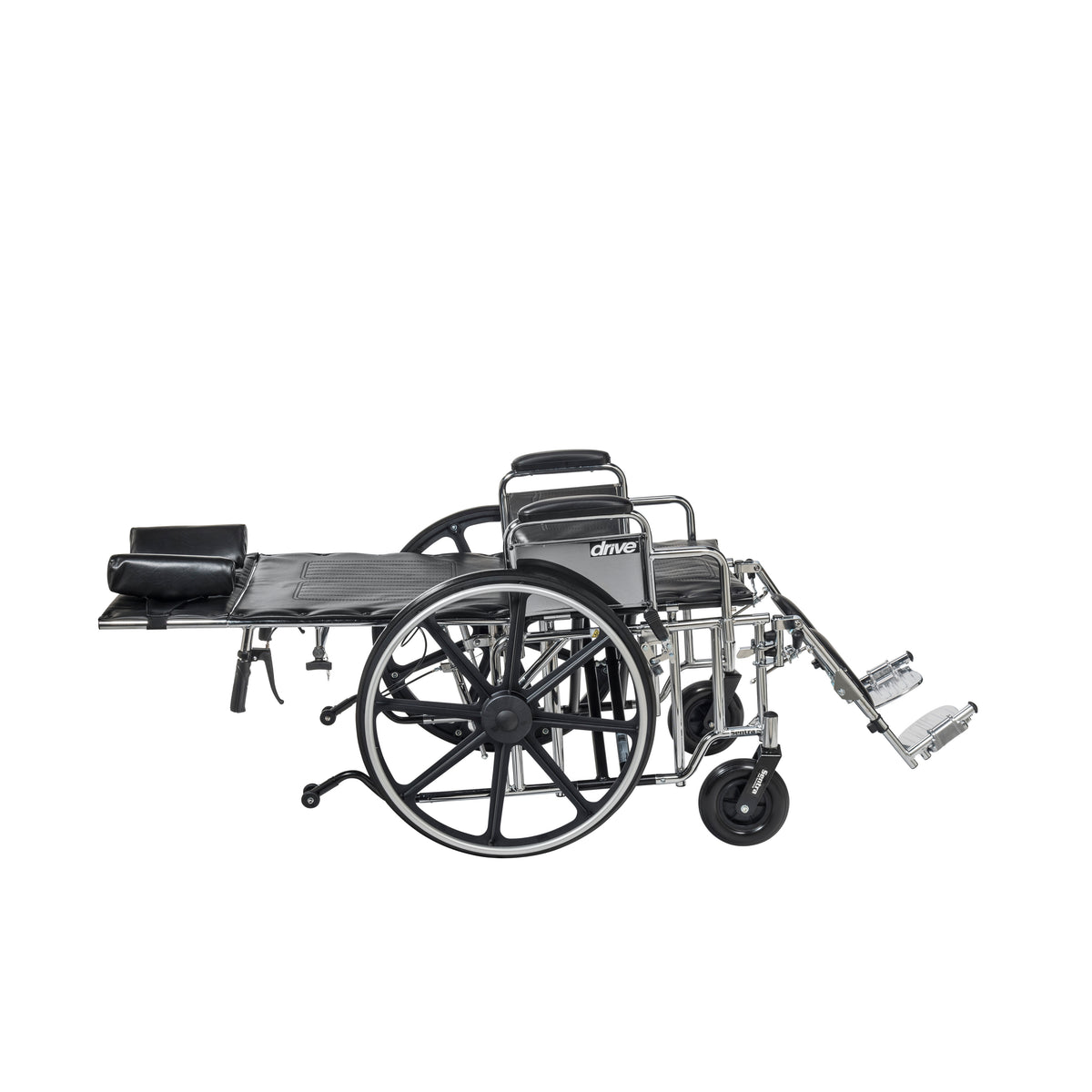 Sentra Reclining Wheelchair, Detachable Desk Arms, 22" Seat
